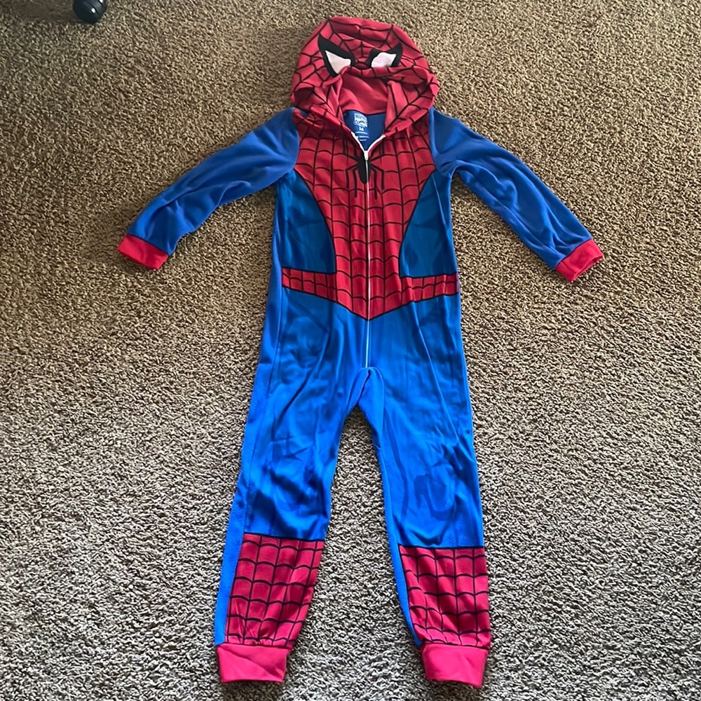 Spider-Man one piece zipped pajamas